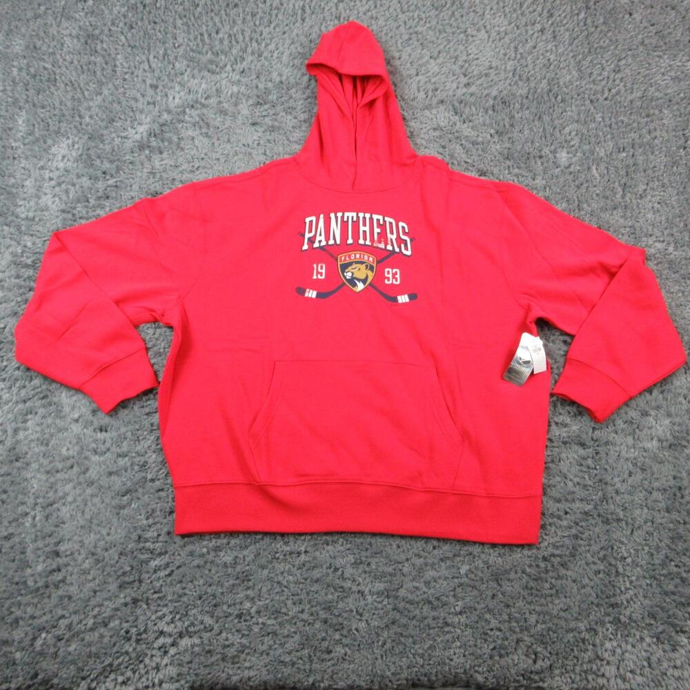 LOGOATHLETIC Florida Panthers Hoodie Mens 2XL Red NHL Hockey Pullover NWT